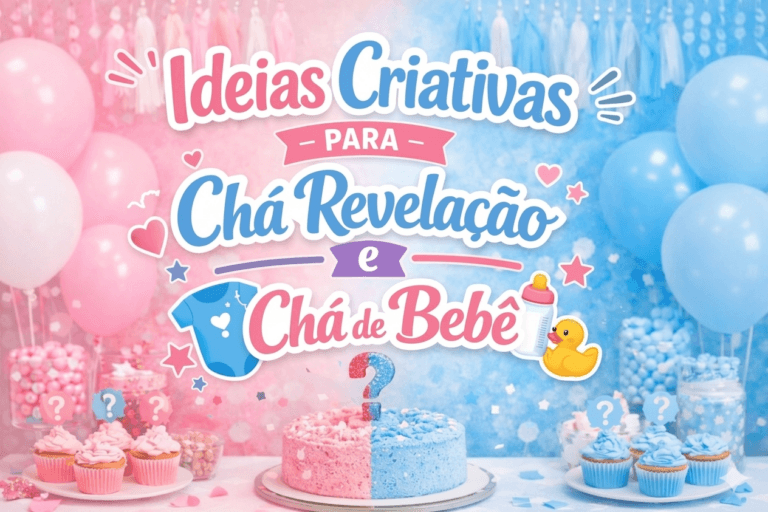 Ideias Criativas para Chá Revelação e Chá de Bebê