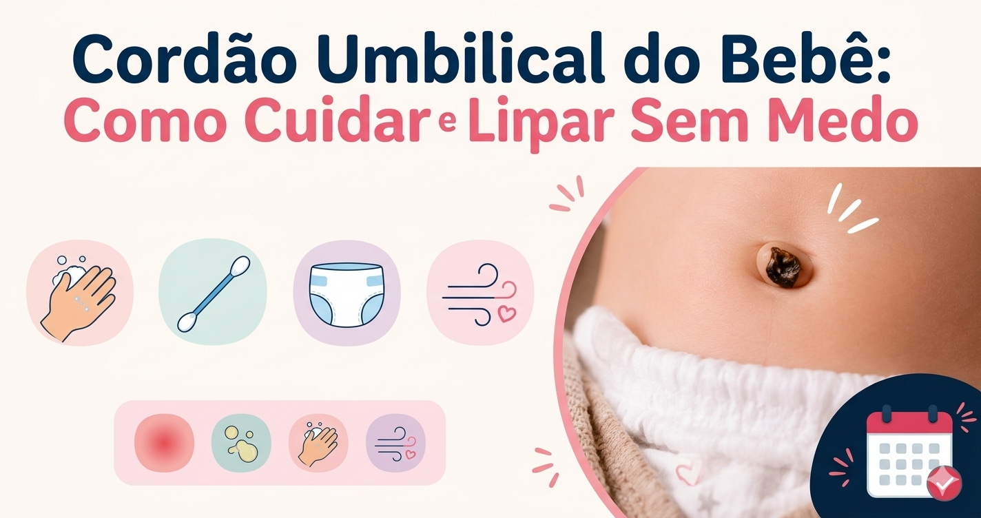 Cordão Umbilical do Bebê: Como Cuidar e Limpar Sem Medo