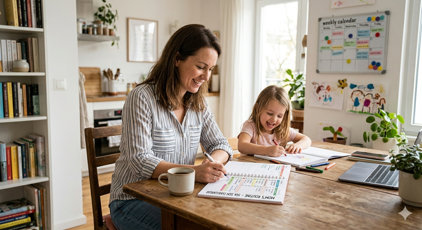 Casa e Rotina de Mãe: Como Organizar Sem Se Sobrecarregar