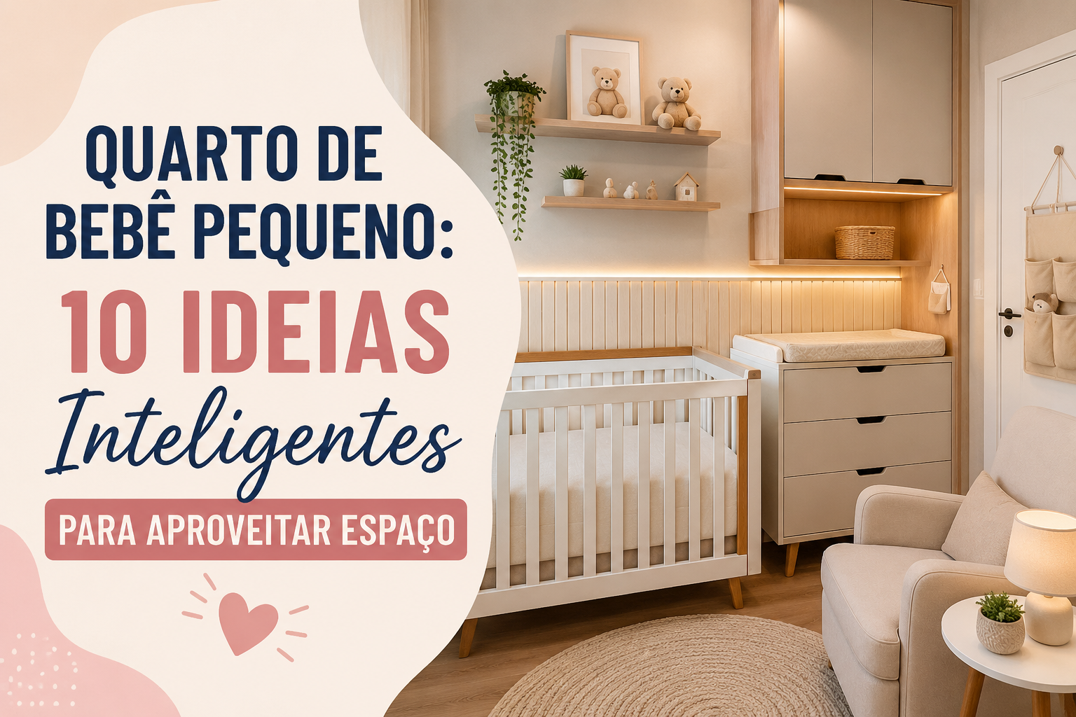 Quarto de Bebê Pequeno: 10 Ideias Inteligentes Para Aproveitar Espaço