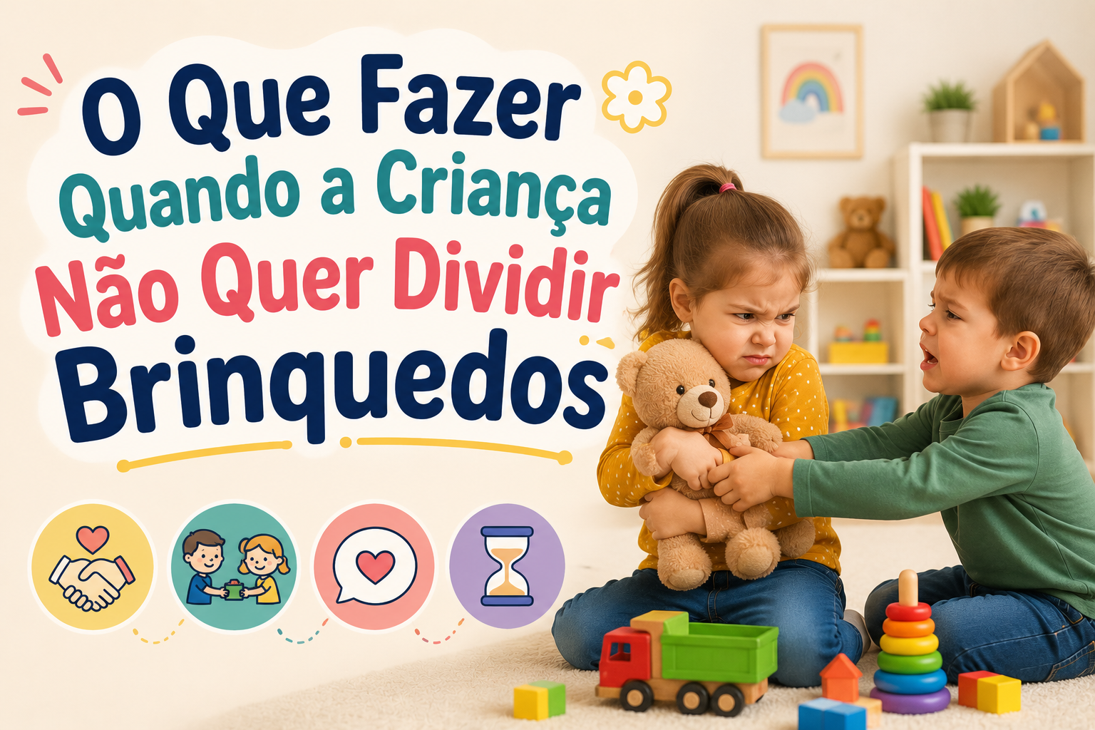 O Que Fazer Quando a Criança Não Quer Dividir Brinquedos