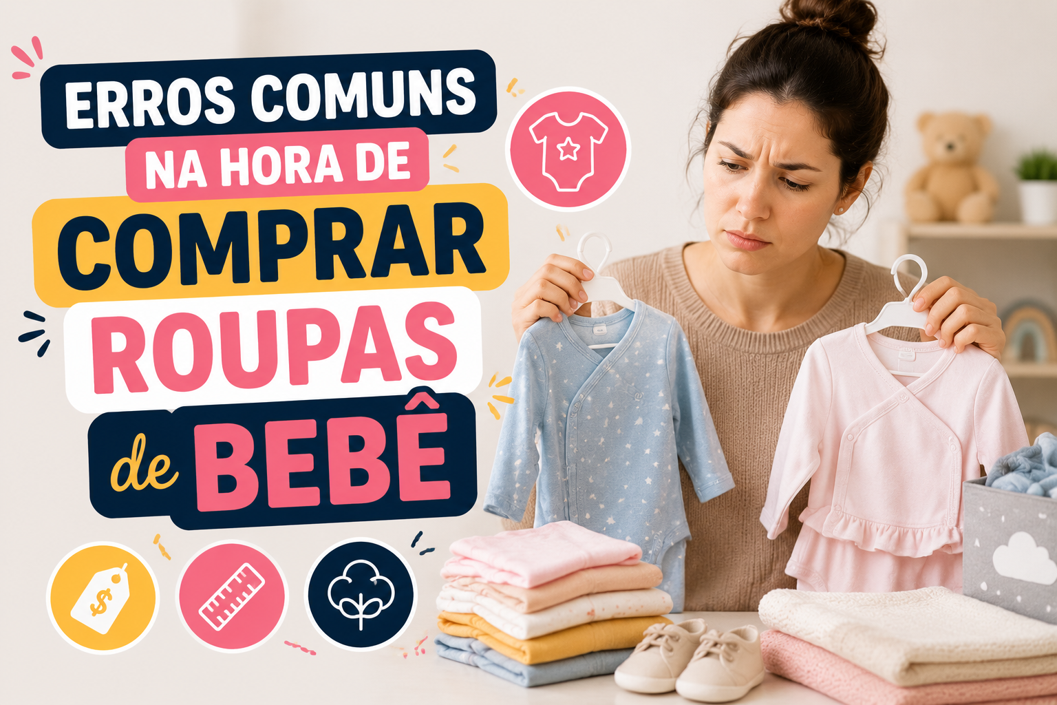 Erros Comuns na Hora de Comprar Roupas de Bebê