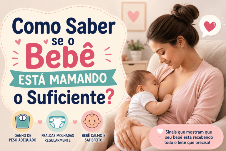 Como Saber se o Bebê Está Mamando o Suficiente?