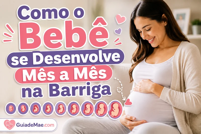 Como o Bebê se Desenvolve Mês a Mês na Barriga