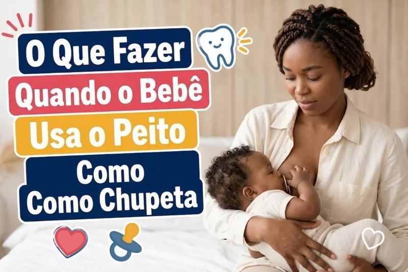 O Que Fazer Quando o Bebê Usa o Peito Como Chupeta