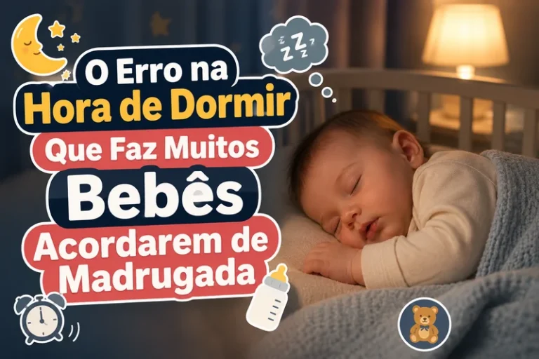 O Erro na Hora de Dormir Que Faz Muitos Bebês Acordarem de Madrugada