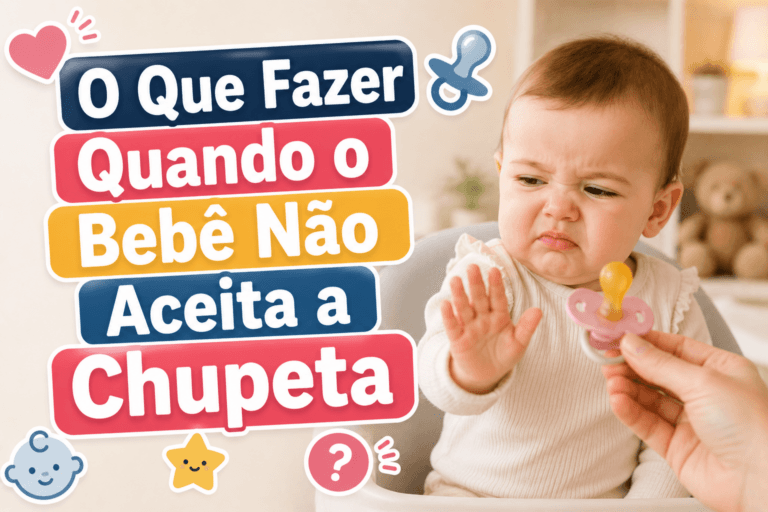 O Que Fazer Quando o Bebê Não Aceita a Chupeta