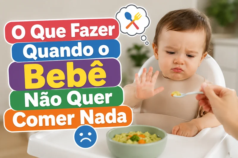 O Que Fazer Quando o Bebê Não Quer Comer Nada