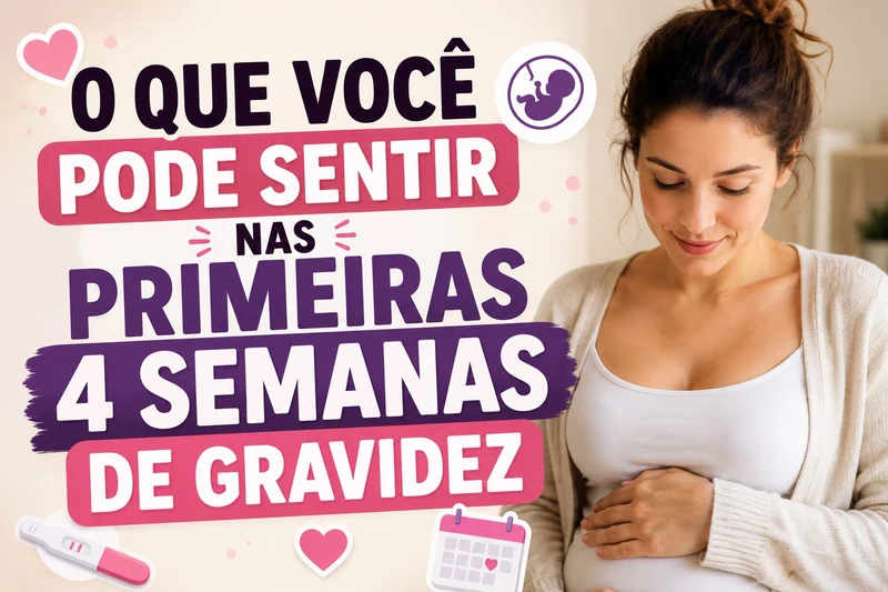 O Que a Mãe Pode Sentir Nas Primeiras 4 Semanas de Gravidez