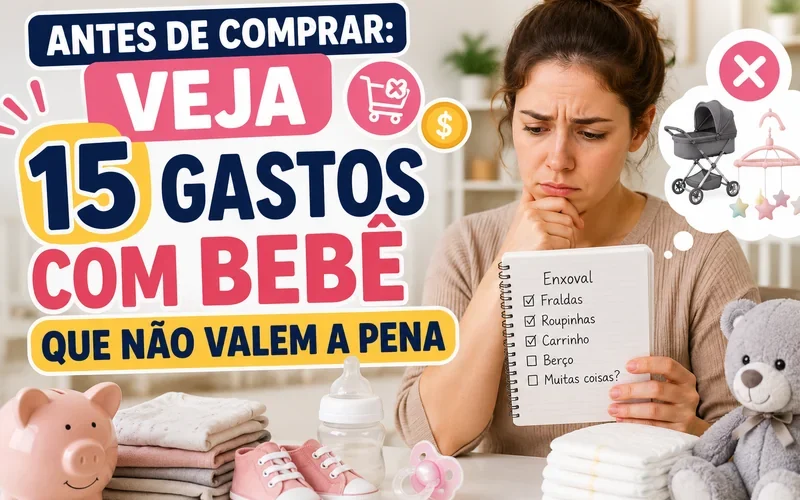 Antes de Comprar: Veja 15 Gastos Com Bebê Que Não Valem a Pena