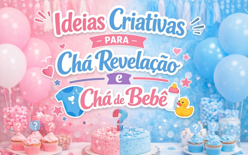 Ideias Criativas para Chá Revelação e Chá de Bebê