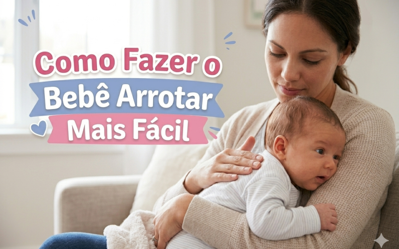 Como Fazer o Bebê Arrotar Mais Fácil