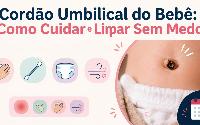 Cordão Umbilical do Bebê: Como Cuidar e Limpar Sem Medo