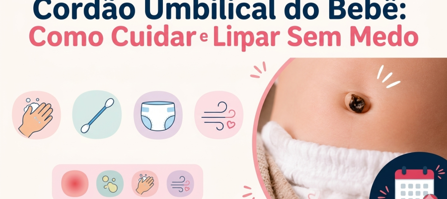 Cordão Umbilical do Bebê: Como Cuidar e Limpar Sem Medo