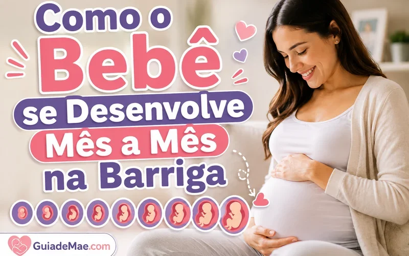 Como o Bebê se Desenvolve Mês a Mês na Barriga