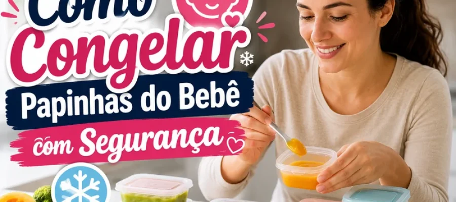 Como Congelar Papinhas do Bebê com Segurança