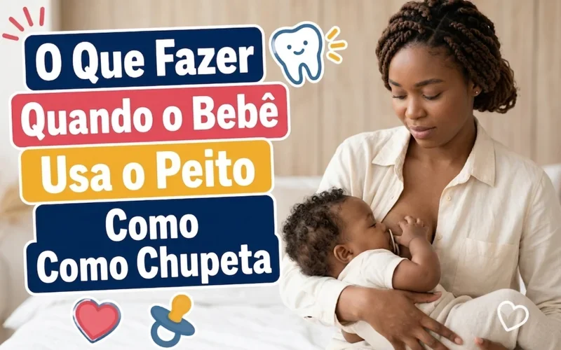 O Que Fazer Quando o Bebê Usa o Peito Como Chupeta