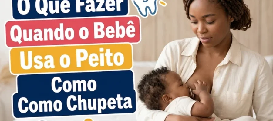 O Que Fazer Quando o Bebê Usa o Peito Como Chupeta