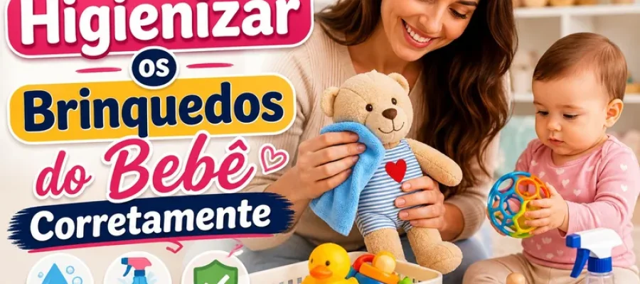Como Higienizar os Brinquedos do Bebê Corretamente