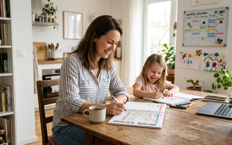 Casa e Rotina de Mãe: Como Organizar Sem Se Sobrecarregar