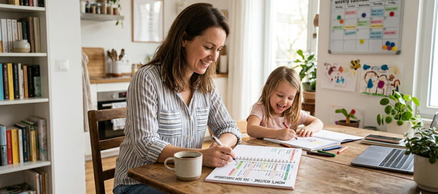 Casa e Rotina de Mãe: Como Organizar Sem Se Sobrecarregar