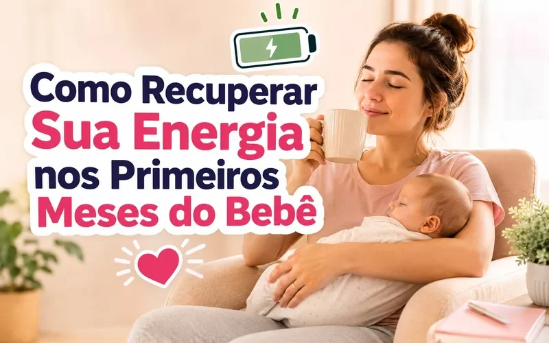 Como Recuperar Sua Energia nos Primeiros Meses do Bebê