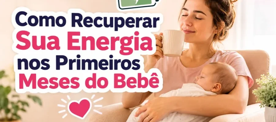 Como Recuperar Sua Energia nos Primeiros Meses do Bebê