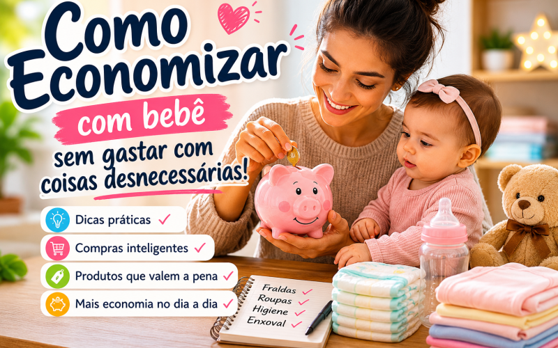 Como Economizar com Bebê Sem Gastar com Coisas Desnecessárias