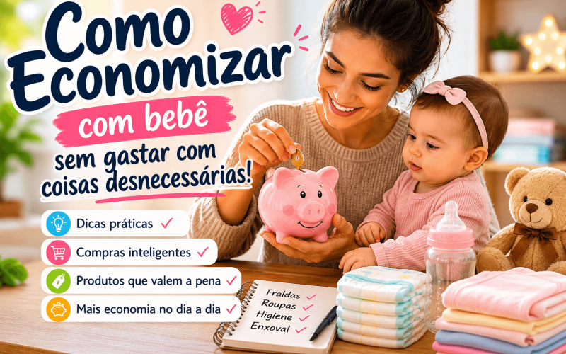 Como Economizar com Bebê Sem Gastar com Coisas Desnecessárias
