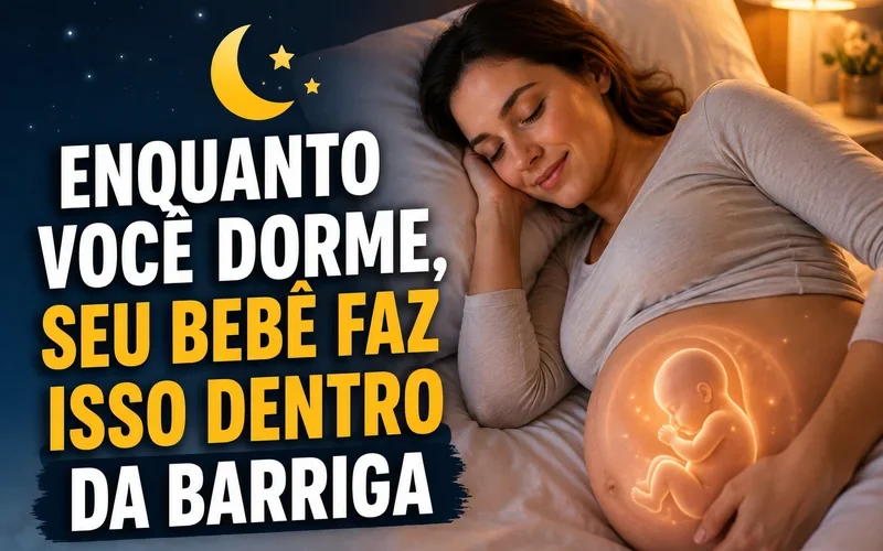 Enquanto Você Dorme, Seu Bebê Faz Isso Dentro da Barriga
