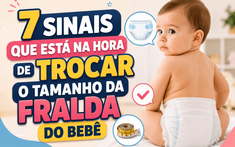 7 Sinais Que Está na Hora de Trocar o Tamanho da Fralda do Bebê