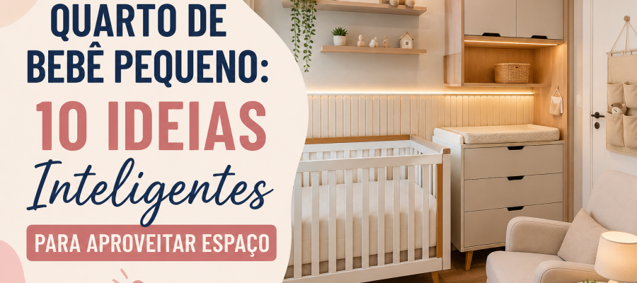 Quarto de Bebê Pequeno: 10 Ideias Inteligentes Para Aproveitar Espaço
