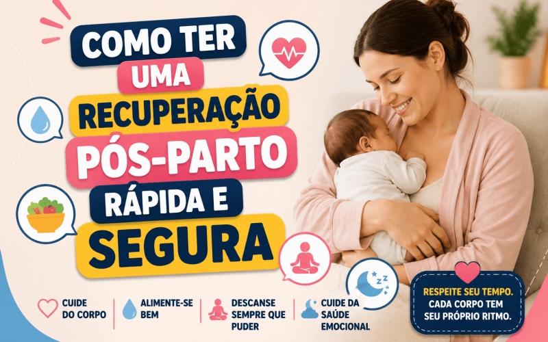 Como Ter Uma Recuperação Pós-Parto Rápida e Segura