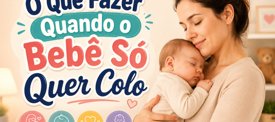 O Que Fazer Quando o Bebê Só Quer Colo?