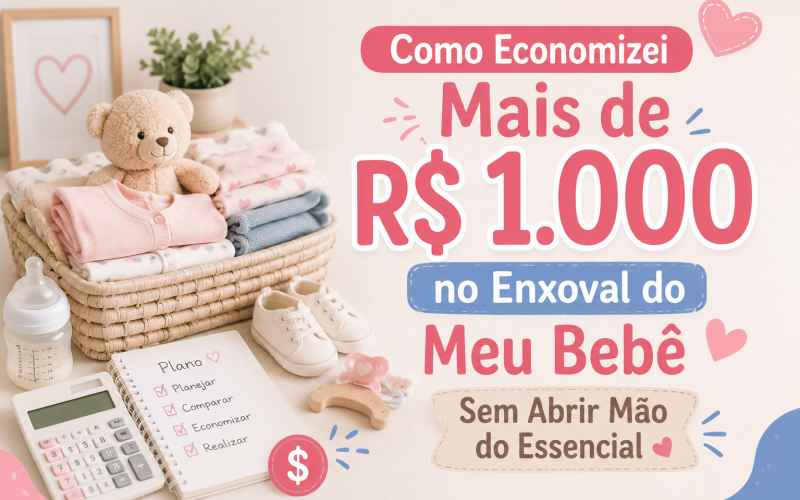 Como Economizei R$ 1.000 no Enxoval Completo do Meu Bebê
