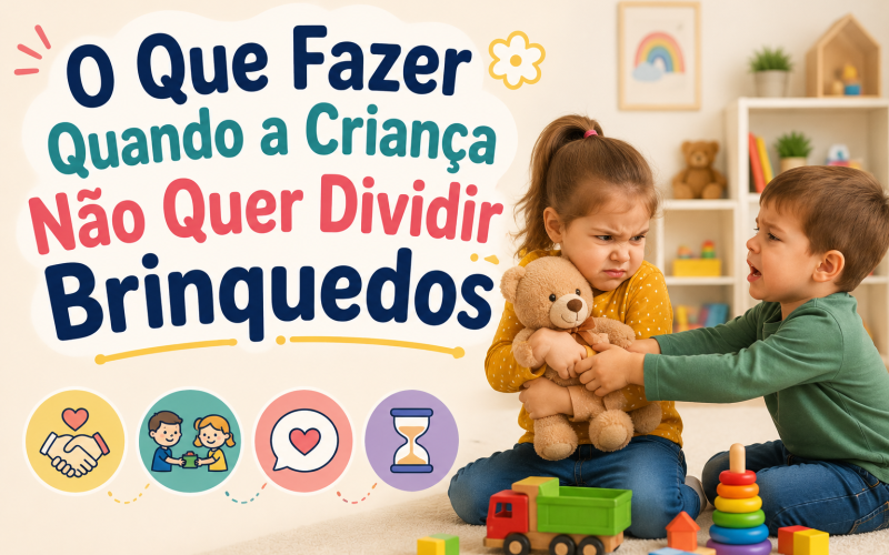 O Que Fazer Quando a Criança Não Quer Dividir Brinquedos