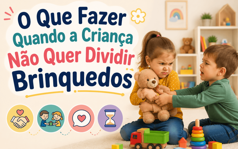 O Que Fazer Quando a Criança Não Quer Dividir Brinquedos