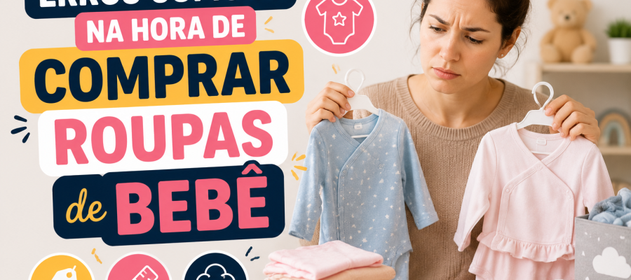 Erros Comuns na Hora de Comprar Roupas de Bebê