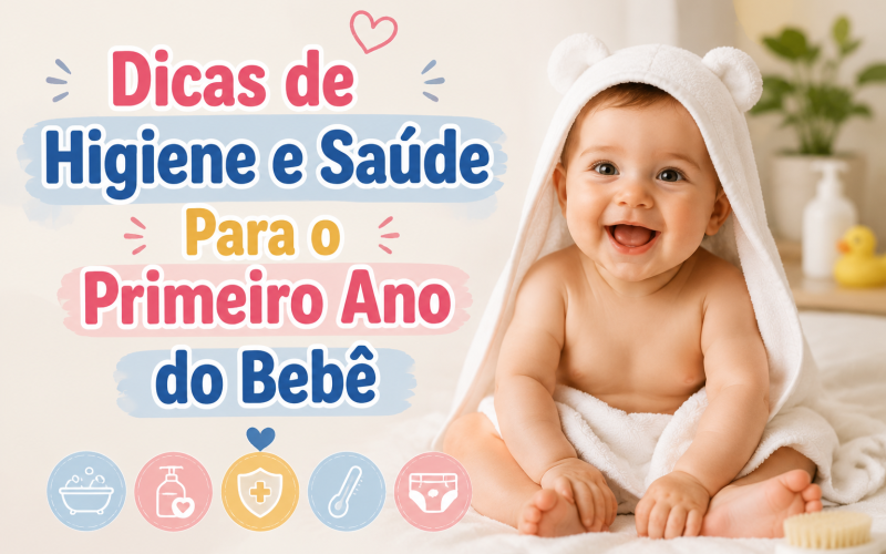 Dicas de Higiene e Saúde Para o Primeiro Ano do Bebê
