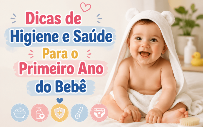 Dicas de Higiene e Saúde Para o Primeiro Ano do Bebê
