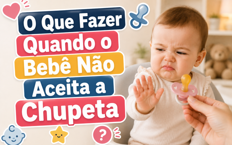 O Que Fazer Quando o Bebê Não Aceita a Chupeta
