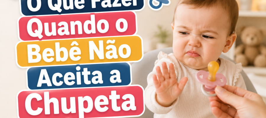 O Que Fazer Quando o Bebê Não Aceita a Chupeta