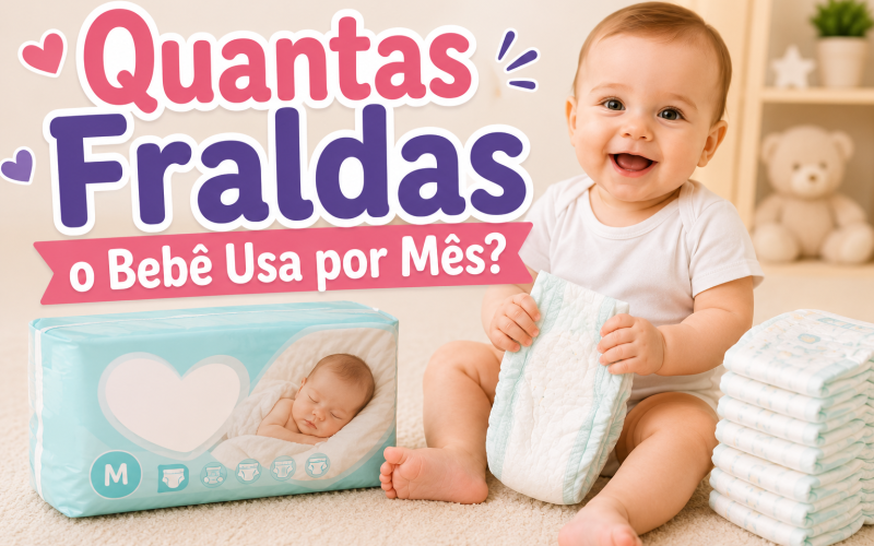 Quantas Fraldas o Bebê Usa por Mês? Veja a Média Real