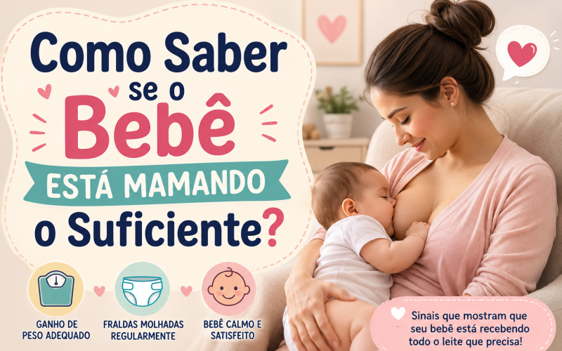 Como Saber se o Bebê Está Mamando o Suficiente?