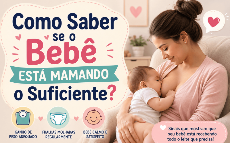 Como Saber se o Bebê Está Mamando o Suficiente?