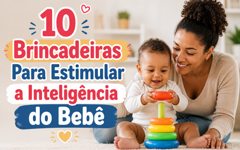 10 Brincadeiras Para Estimular a Inteligência do Bebê