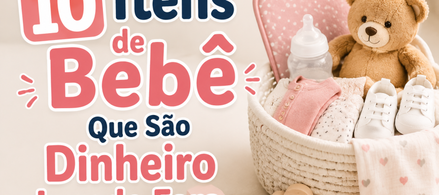 10 Itens de Bebê Que São Dinheiro Jogado Fora