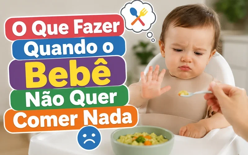 O Que Fazer Quando o Bebê Não Quer Comer Nada
