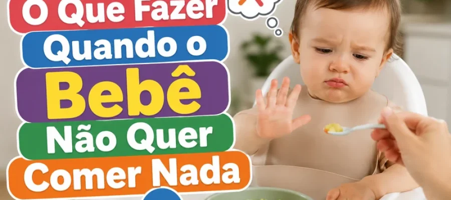 O Que Fazer Quando o Bebê Não Quer Comer Nada